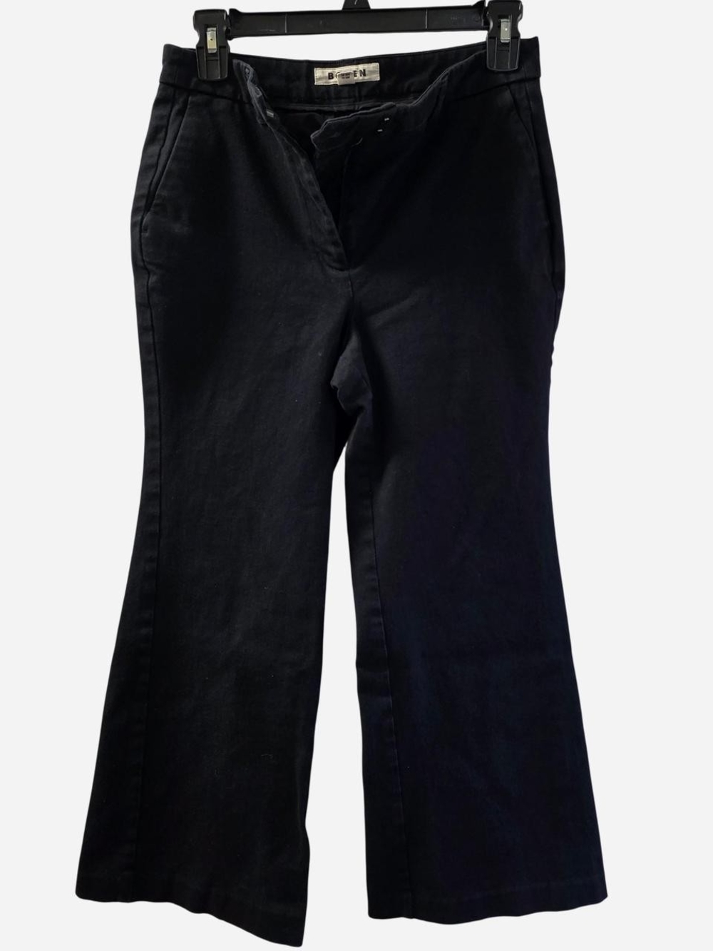 Boden Black Women's Cropped Trousers
